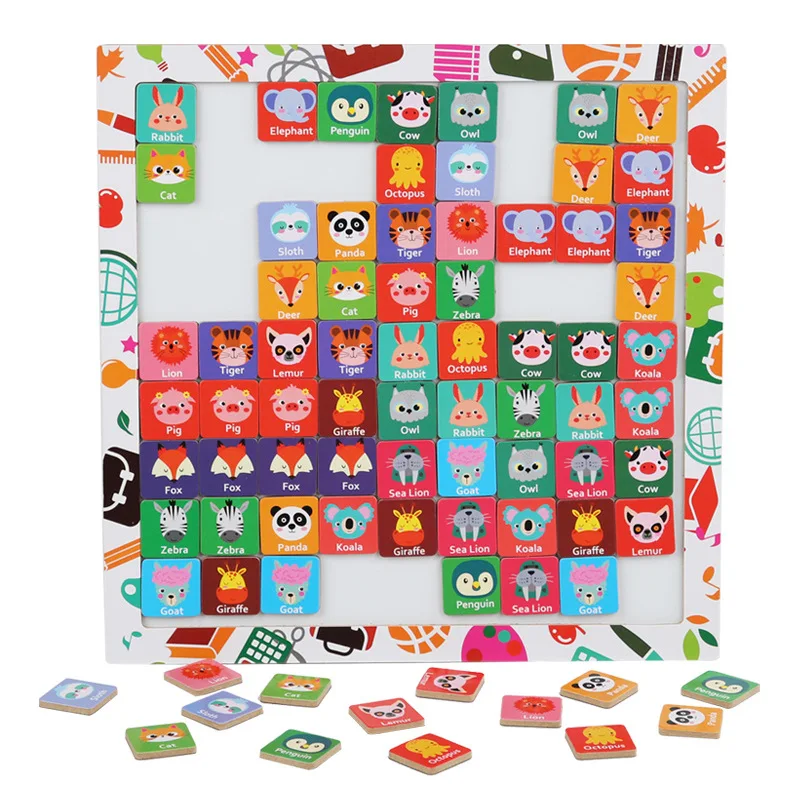 Hölzernes Kinder-Spaß, magnetisches Puzzle, Tischspiele, Xiaoxiao, Spaß, Lianliankan, Zeichenbrett, interaktives Eltern-Kind-Wettbewerbsfähig