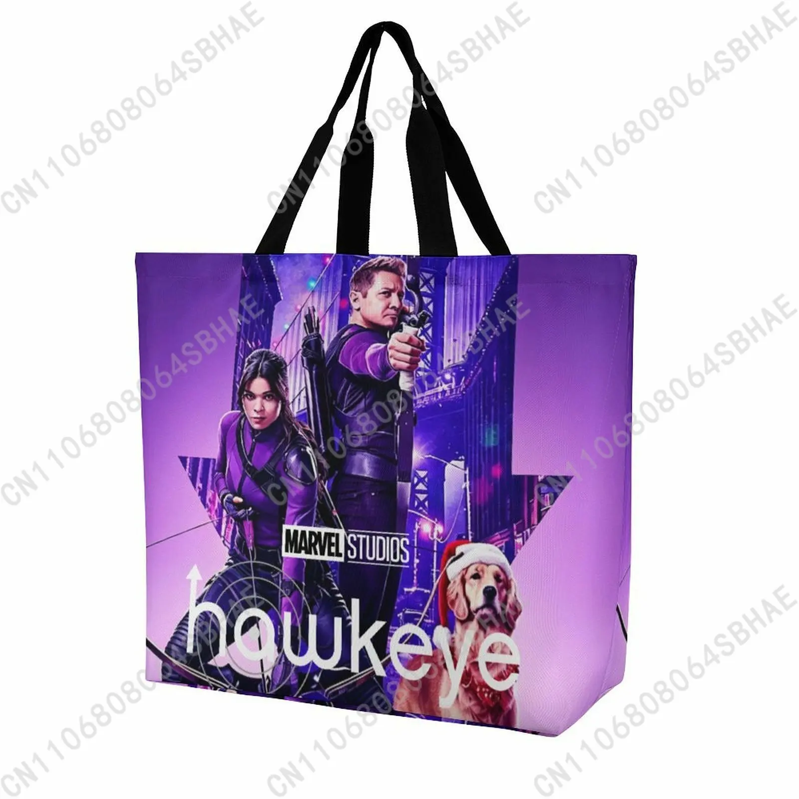 

Сумка-тоут Marvel Hawkeye большой вместимости, женская сумка для покупок, многоразовая сумка для продуктов, подарок на каждый день, индивидуальный дизайн для косплея