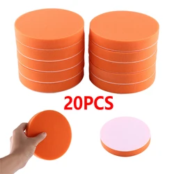 10/20 Pack 150mm Car Polishing Pads 6 Inch Flat Foam Sponge Waxing Pad Kit for Car Paint Care Cleaning Tools Accessories