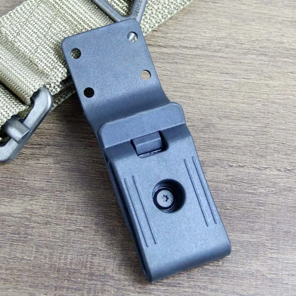 2PCS Belt Loops Clip For DIY Knife Kydex Sheath Holster with Screws Spare Parts 360 Degree Rotation Swivel