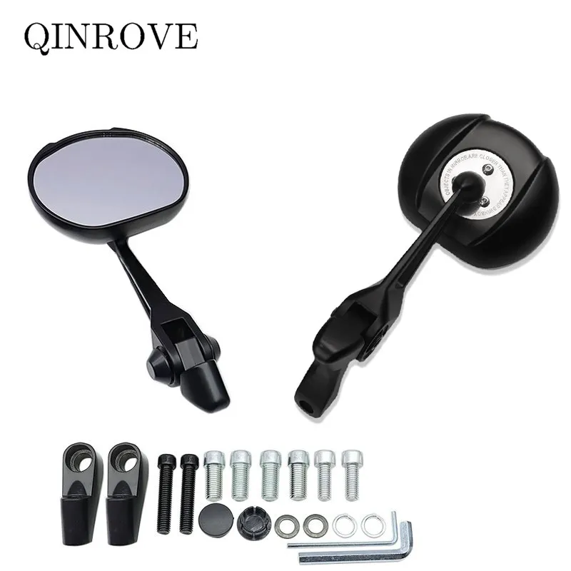 

Motorcycle Rear Mirror Aluminum Alloy 8 10MM White Glass Side Mirror Universal For Honda CB500X Hornet CB650F NC750X Ducati KTM