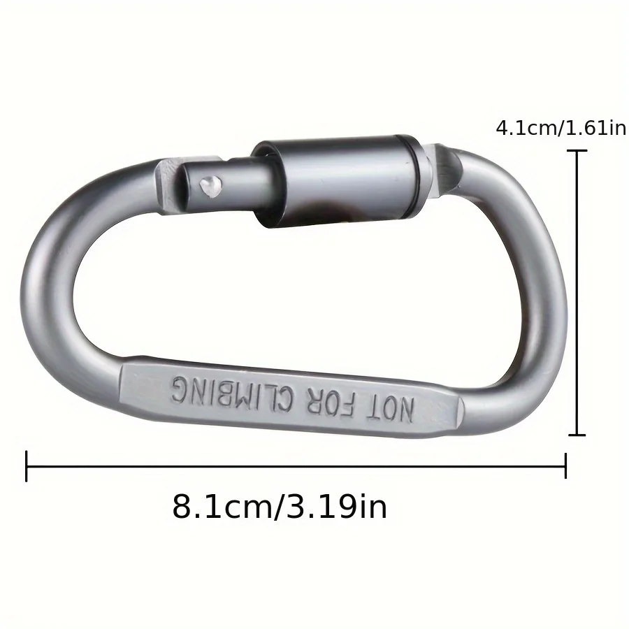 5PCS Carabiner Set For Key Camping Survival EDC Outdoor Keychain Clip Alloy Aluminum Tactical Caribiner Hook Karabiners