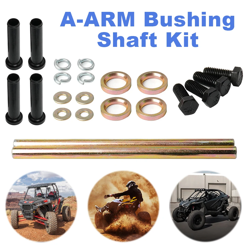 

Front Lower A Arm Bushings Kit W/Shaft 7501093 Replaces 5020681 for Polaris Sportsman 570 600 700 800 for Trail Boss 325 330