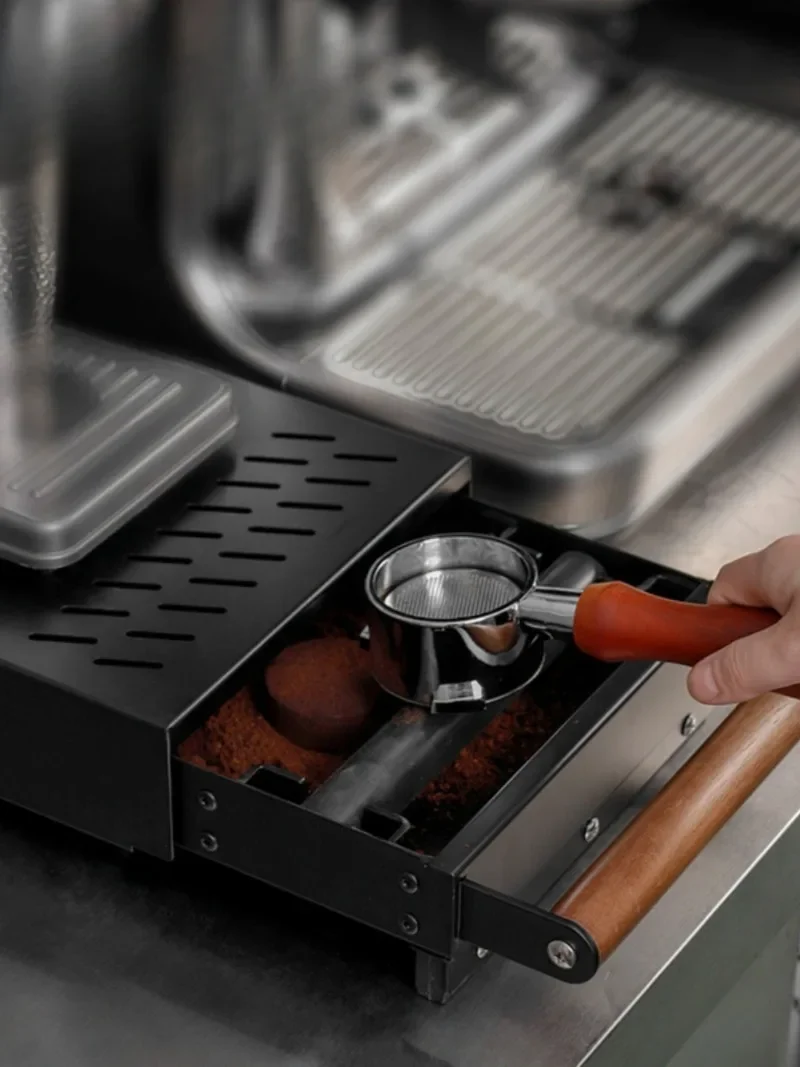 Solid wood handle withstands heavy pressure Italian bar knock slag box Coffee machine slag box