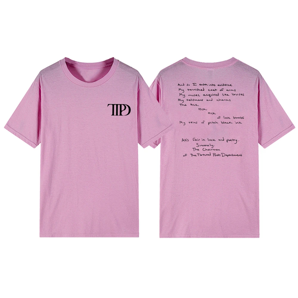 All’s Fair in Love and Poetry T-shirts TTPD Tortured Poets Department Tshirts TS New Album TTPD Merch Shirt Graphic T Shirts