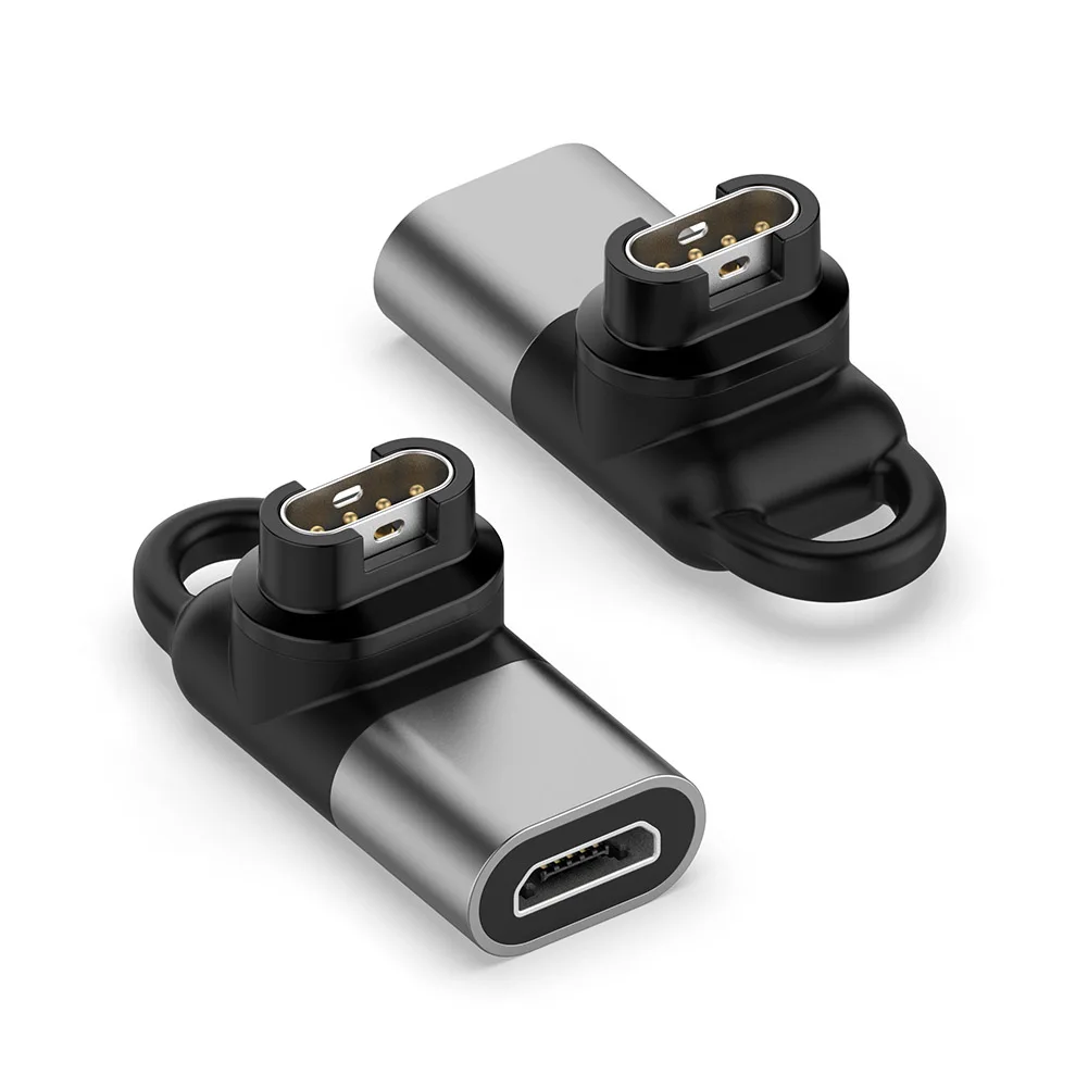 Tipo c/micro/ios usb fêmea para adaptador de carregador de 4 pinos para garmin fenix 7/6/5 instinto 2s venu 2 plus epix conversor de carregamento de relógio