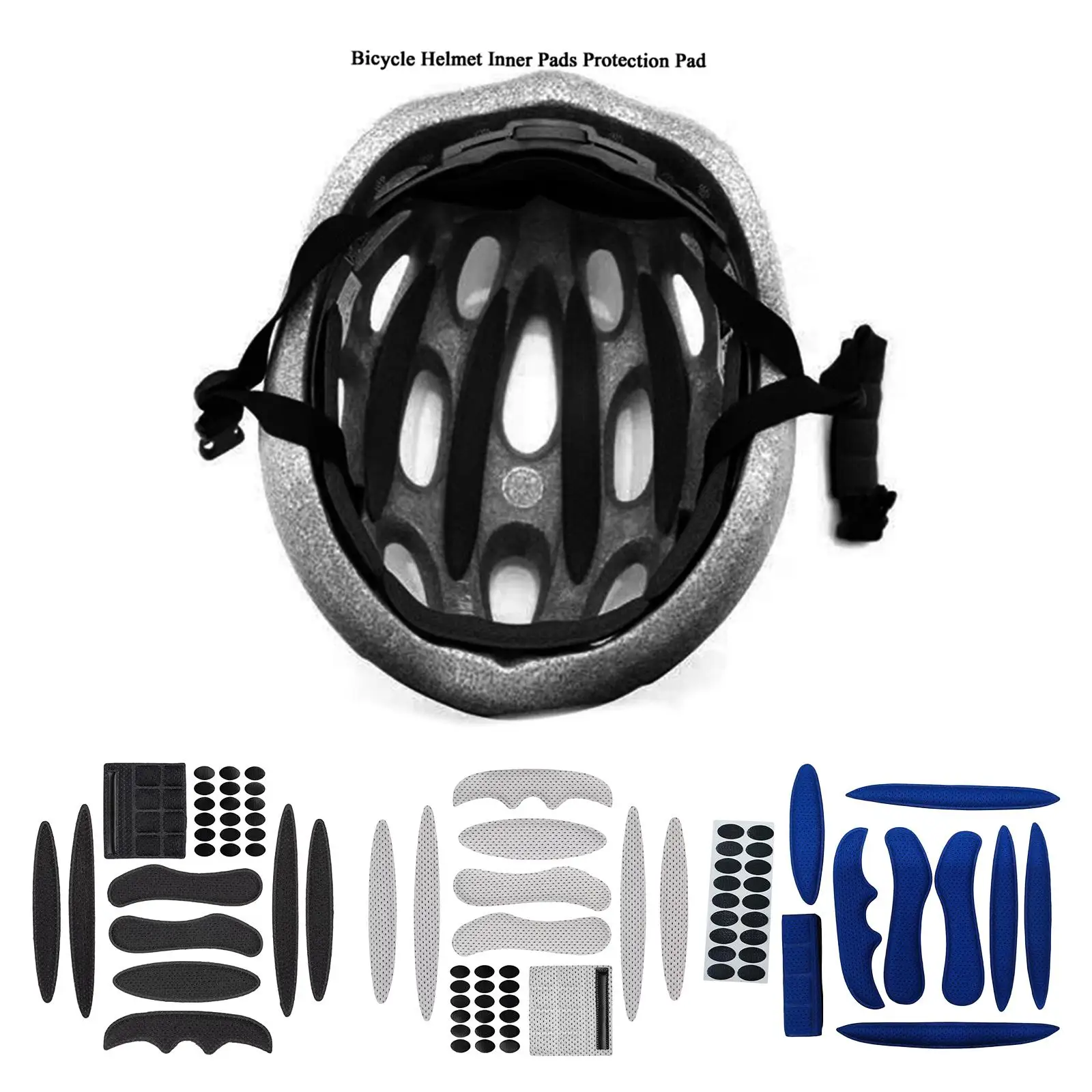 2x 27pcs Bike Padding Kits Universal Motorcycle Replacement Foam Pads Set Sponge Liner Chin