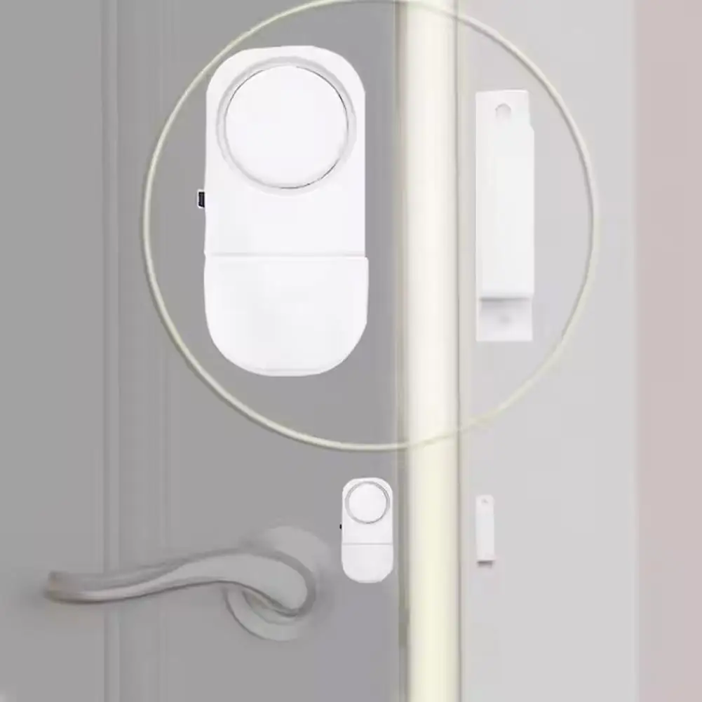 Draadloze Deur-En Raamsensor Beveiligingsalarm Huisdeur En Raamdiefstal Magnetische Sensor 90 Decibel Smart Security Home