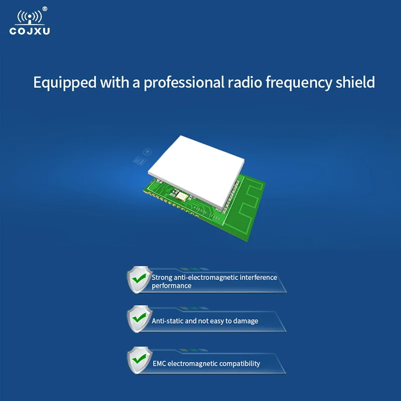 CC2340R5 Funkmodul 2,4 GHz SMD COJXU E104-BT55SP BLE5.3 Bluetooth-Modul SoC-Modul mit PCB-Antenne Ultrakleine Größe