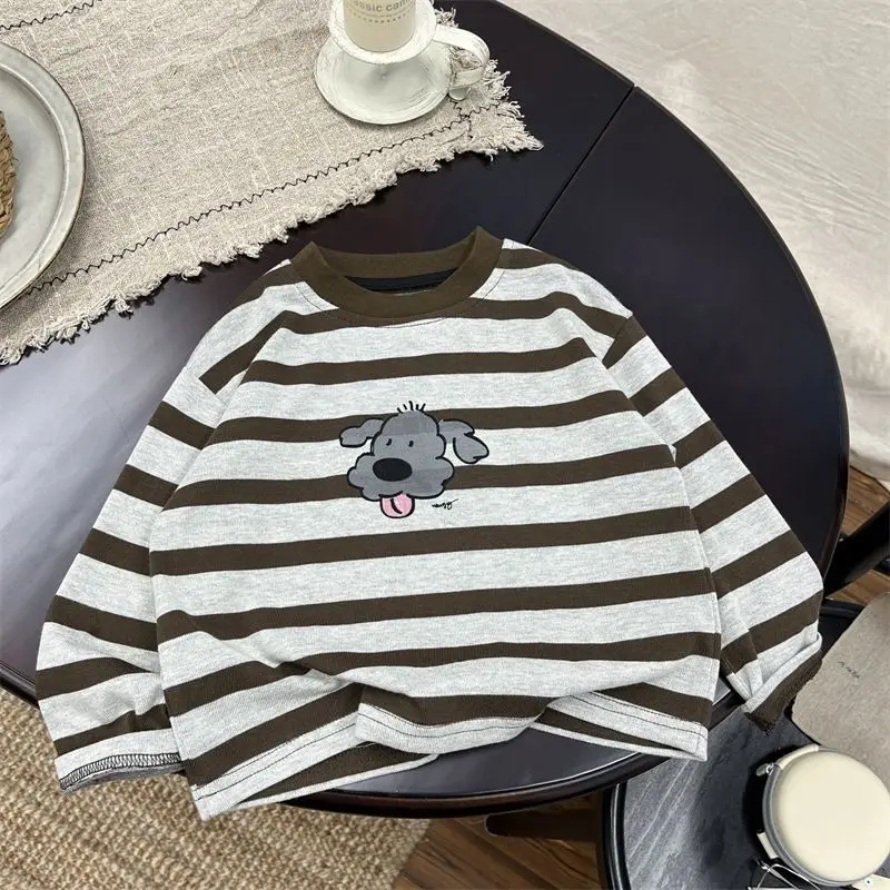 New Boys Sweater Thick Striped Knitted Sweater Kids Autumn Winter Pullover Children Casual Top Toddler Baby Kid POLO Collar Coat