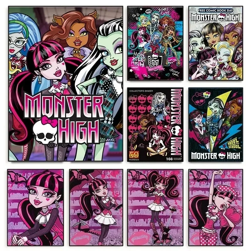 ملصقات ومطبوعات أنيمي كلاسيكية عالية الجودة ، لوحة قماشية كرتونية ، صورة فنية جدارية ، غرفة معيشة للأطفال ، هدايا ديكورية منزلية #1