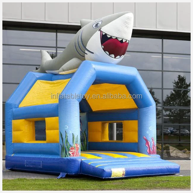 

Commercial Inflatable Shark Bouncy Jumper Castle Inflatables Slide Castle Game(Customized Products)
