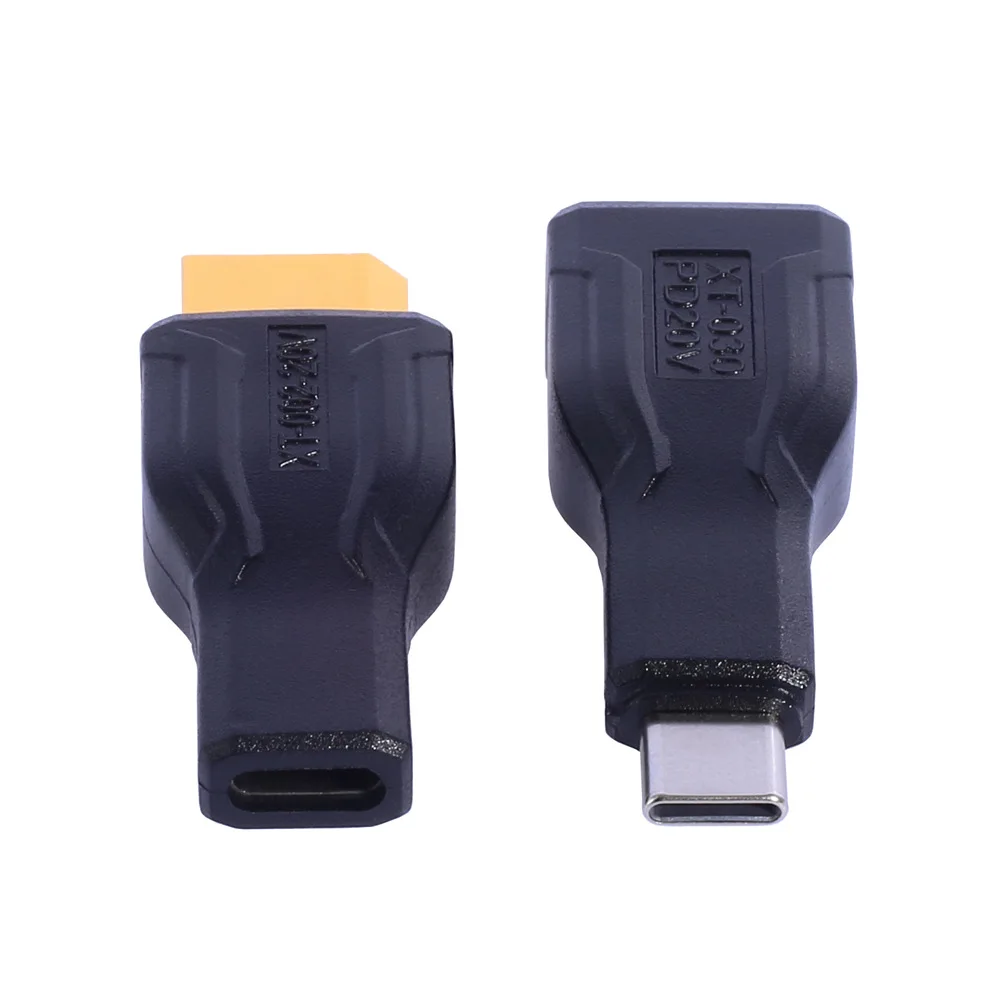 

Type C to XT60 to USB C Charging Plug Unidirectional Power Convert Adapter for Engergy Storage Power Solar Panels Model Aircraft