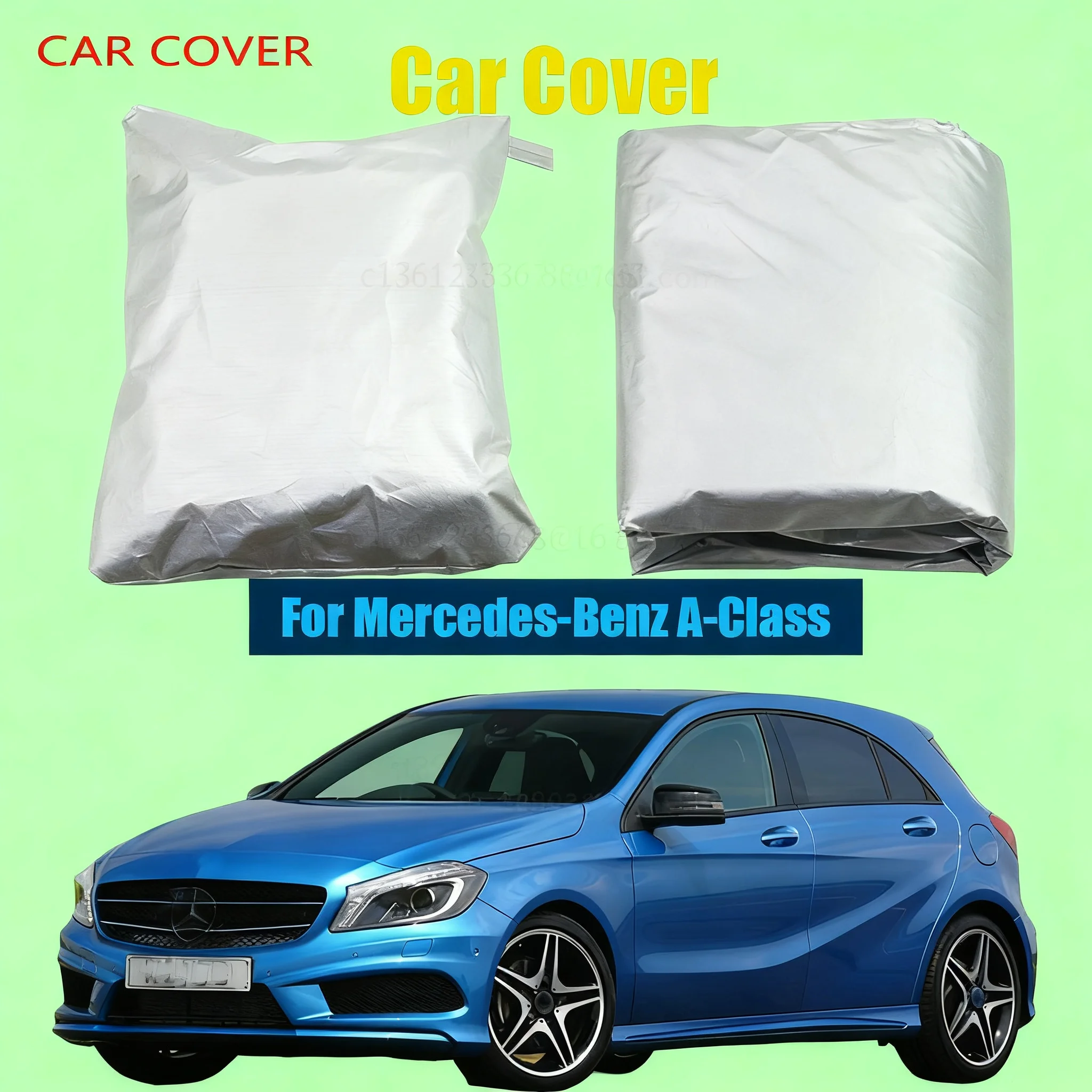 

For Mercedes Benz A Class Car Cover Anti UV Rain Sun Shade Snow Sun Resistant Protector Cover Car-Cover Dustproof