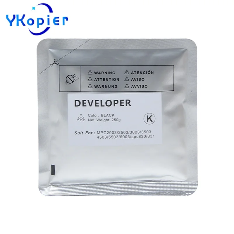 

250 г черный порошок разработчика для Ricoh MPC2003 MPC2503 MPC3003 MPC3503 MP C2003 C2503 C3003 C3503 C4503 C5503 C6003 Developer
