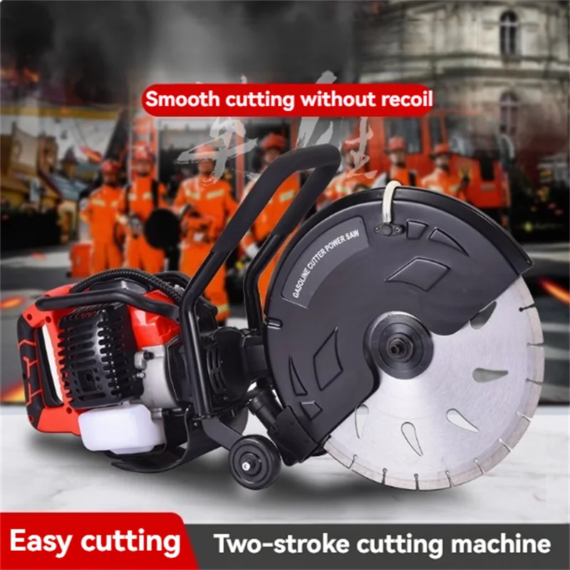 Two Stroke Firefighting Rescue Toothless Saw Concrete Road Slotting Cutting Iron Artifact Gasoline Cutting Machine