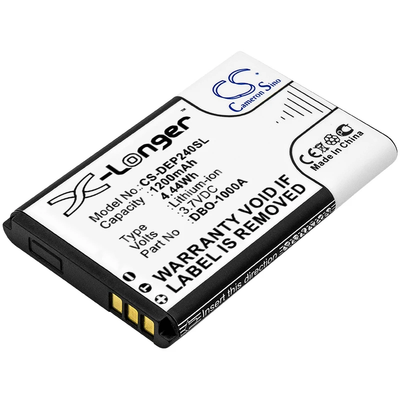 

Li-ion Mobile, SmartPhone Battery for Doro, 3.7V, 1200mAh, Compatible Models: 6821, 6881, 1370, 1372, 2404, 5860, 5861, 6040