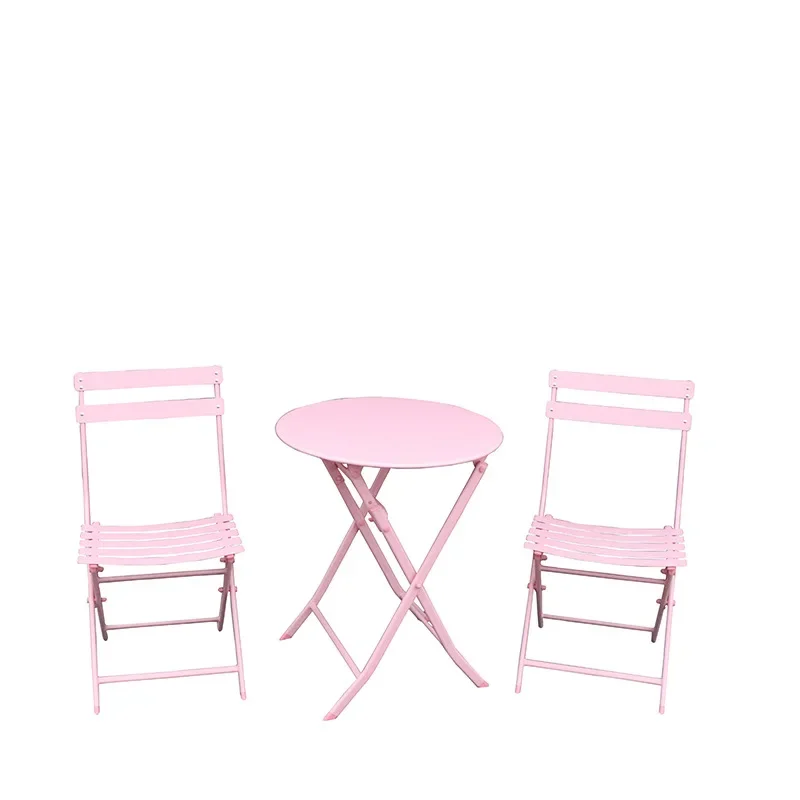 

Outdoor, folding, iron table and chairs, balcony, small table and chairs, combination, courtyard, garden