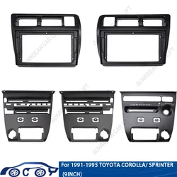 For TOYOTA Corolla Sprinter 1991-1997 (9Inch)Car Radio Fascias Android GPS MP5 Stereo Player 2 Din Head Unit Panel Dash Frame