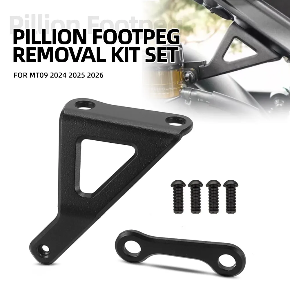 For Yamaha MT09 2024 2025 2026 Motorcycle Accessories Exhaust Hanger Support Bracket MT-09 Rear Foot Peg Removes Blanking Plate