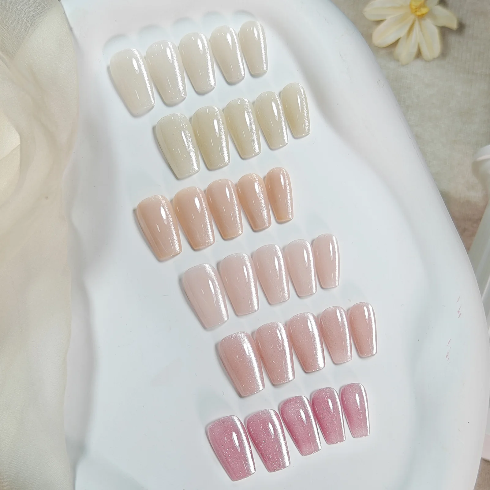 BORN PRETTY 6 個ピンクオーシャンキャットネイルジェルポリッシュセットマグネットスティックゼリーホログラフィック磁気ネイルキットサロンアートマニキュア