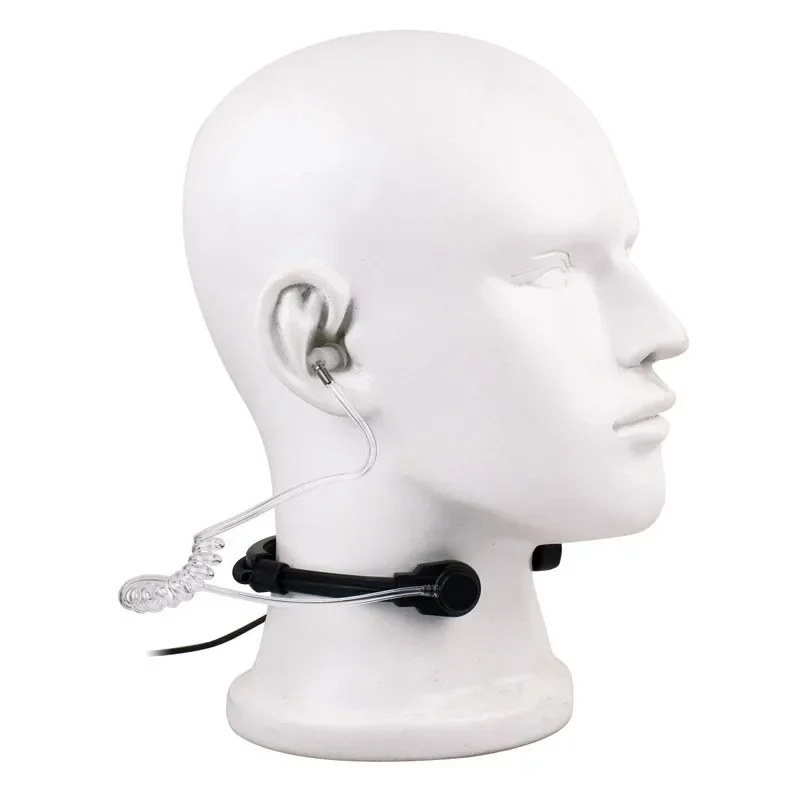 

Covert Air Tube Earpiece Flexible Throat Controlled Finger PTT Mic Headset For YAESU VERTEX VX-2R VX-3R VX-5R FT-60R Ham Radio