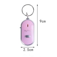 New Smart Anti-Lost Alarm Wallet Phone Key Finder Locator Keychain Whistle Sound With LED Light Mini Anti Lost Key Finder Sensor