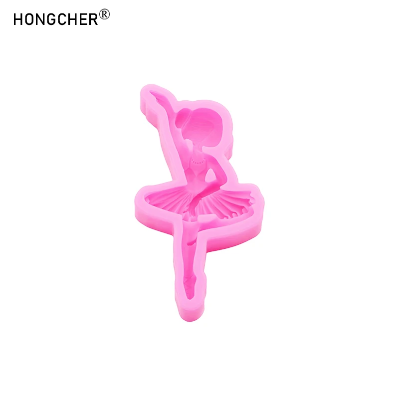 Ballet Girl Silicone Mold Chocolate Cake Baking Tools DIY Handmade Art Clay Refrigerator Sticker Making Molds view 3