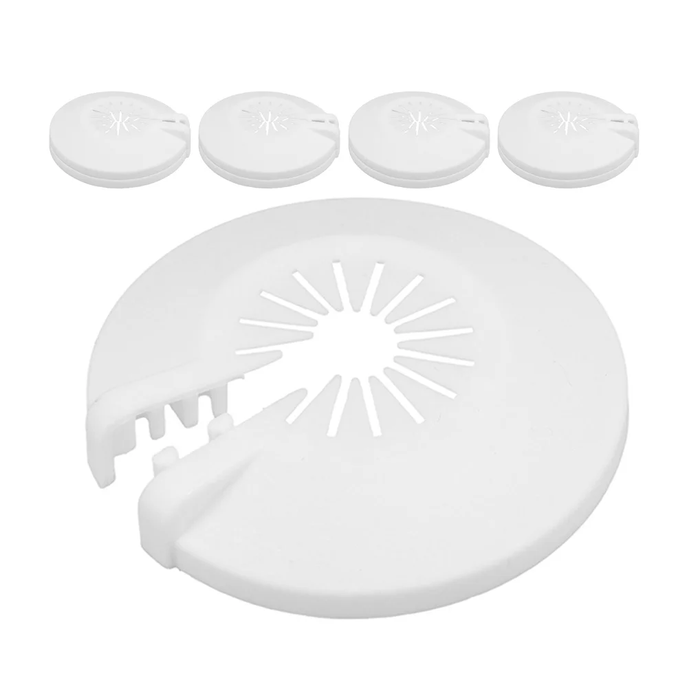 ฝาครอบหัวสปริงเกลอร์ดับเพลิง 5 ชิ้น แผ่นพลาสติกตกแต่ง ใช้ได้กับสปริงเกลอร์ทั่วไป ถอดออกได้ สำหรับอุปกรณ์สปริงเกลอร์ดับเพลิงและท่อ