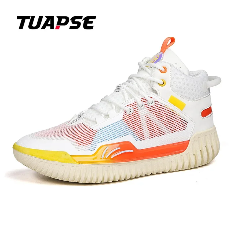 TUAPSE Men's Basketball Shoes Breathable Non-Slip Lightweight Training Cushion Wear-Resistant Athletic Shoes For Men Size 36-45