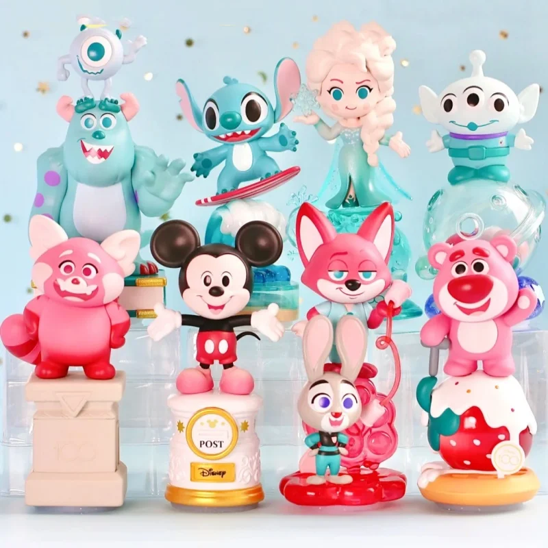 12cm Disney 100th Anniversary Series Blind Box Modne figurki Dekoracja na biurko Kolekcja lalek Model Zabawka Prezent dla dzieci