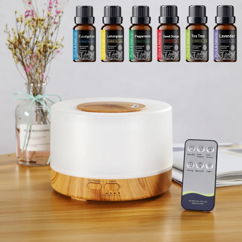 

Diffuser For Home Smart Aromatherapy Kit for Home/Bedroom 500ML Diffuser with Humidifying Function Remote Control Mood Lighti