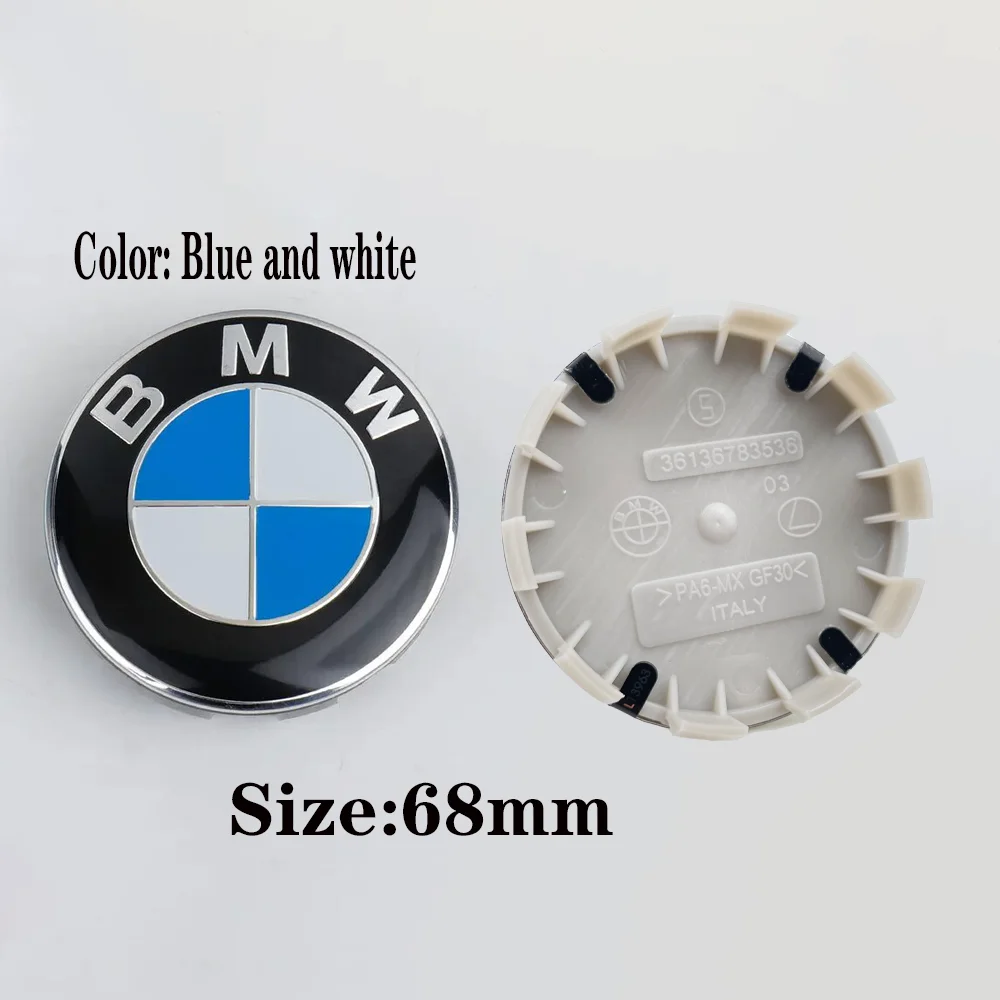 4Pcs/set 68MM Car Wheel Center Hup Caps Wheel Cover For BMW E36 E39 E46 E60 E90 E90 F01 F10 F30 G01 G20 G21 G30 G11 F15 X5 X3