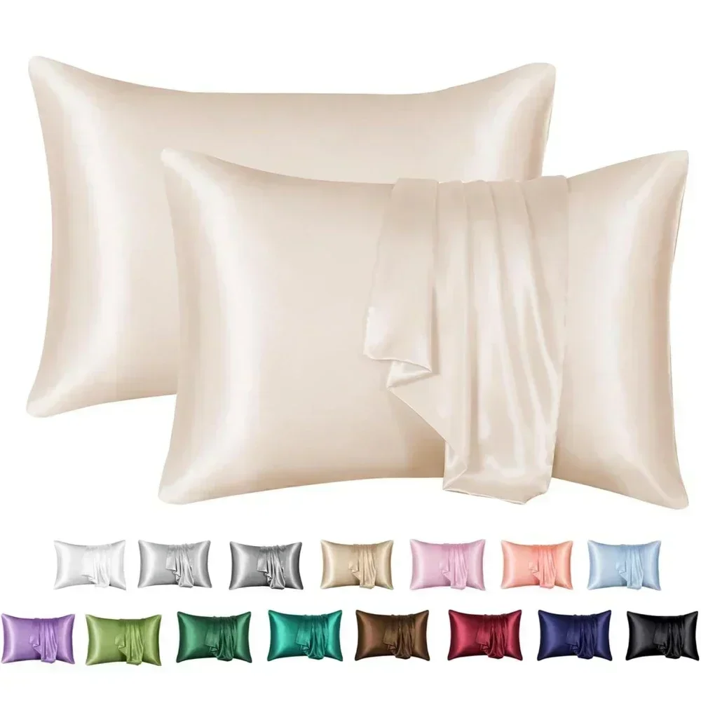 1 Pack Satin Pillowcase for Hair and Skin Super Soft and Cooling Similar to Silk Pillow Cases