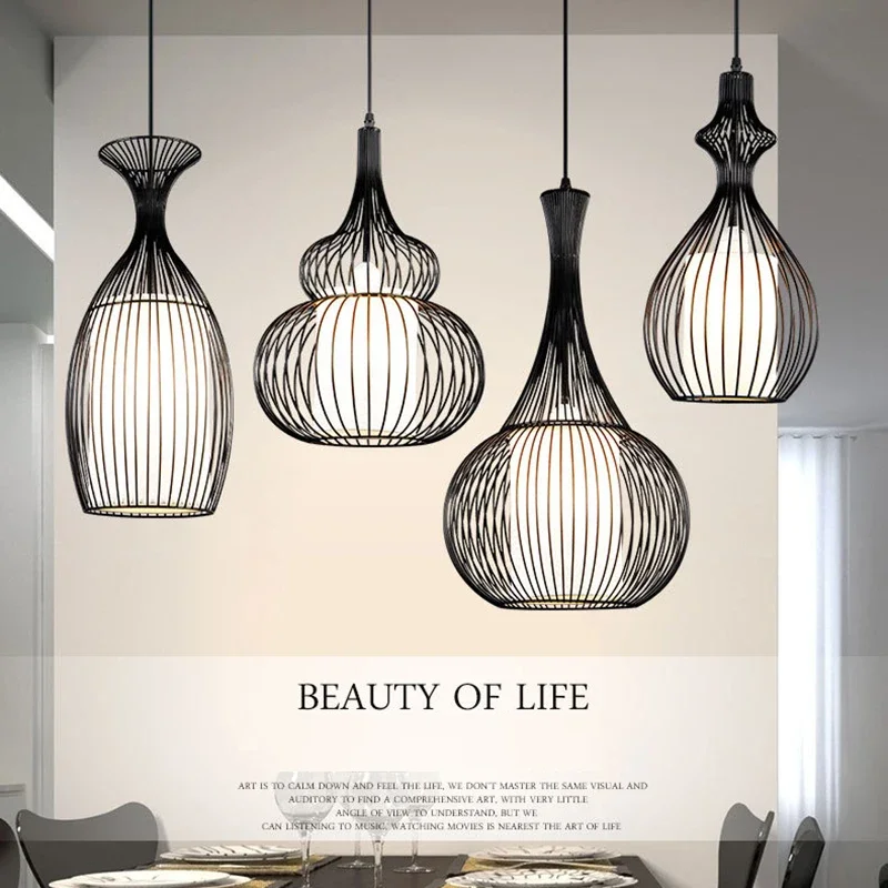 

modern pendant lights kitchen dining room luminaire suspendu lustres de sala loft style pully retro vintage lamp