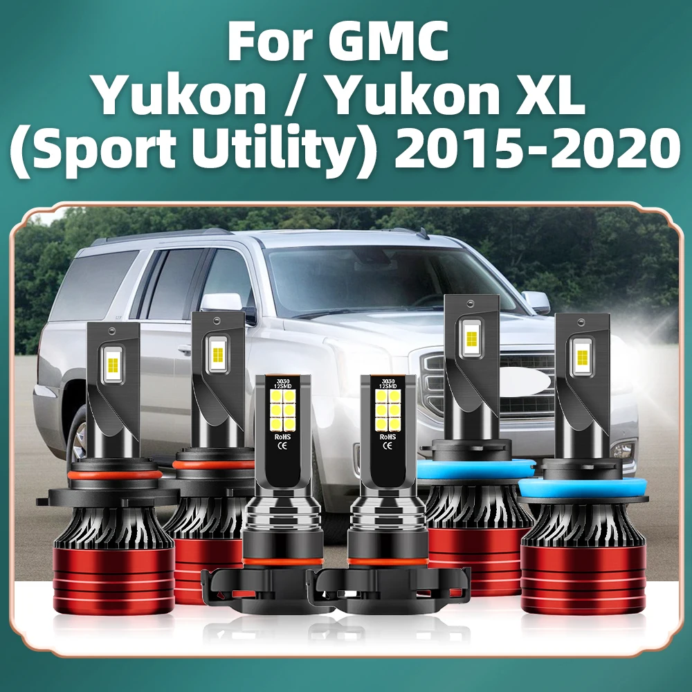 

Для GMC Yukon / Yukon XL (Sport Utility) 2015 2016 2017-2020 Автомобильная фара Turbo фара противотуманная фара 6000K 12 В CSP Диодная автомобильная лампа