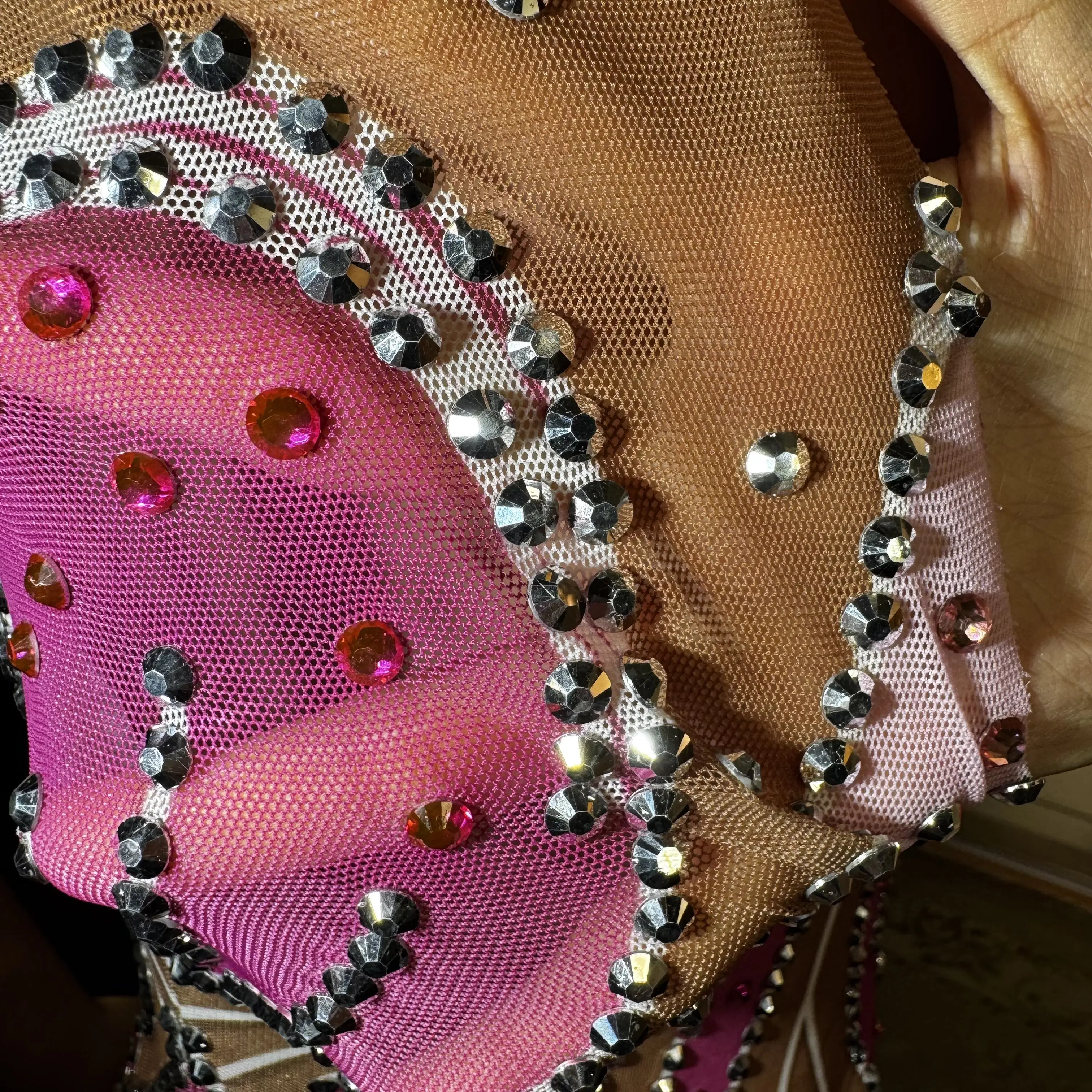 ZD Glamour Robe longue sirène en cristal rose – Robe de soirée moulante transparente sans manches avec strass pour femme,