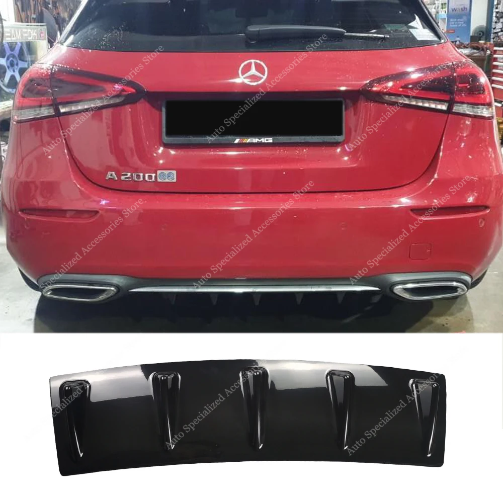 Per Mercedes W177 paraurti posteriore diffusore Splitter classe A A200 A180d A200d A220d 2018-2022 Pre-Lci paraurti posteriore diffusore Tuning