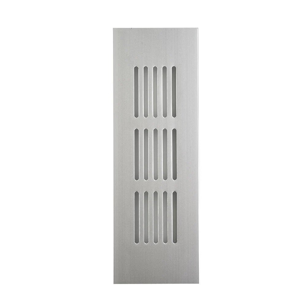 50mm Aluminium Rectangular Cabinet Wardrobe Air Vent Grille Ventilation Cover Hardware Accessories Home Improvement