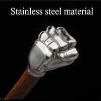 Stainless Steel Fist Hammer - Creative Wood Handle Design for Camping/Nail Work, Unique Decorative Gift for Men