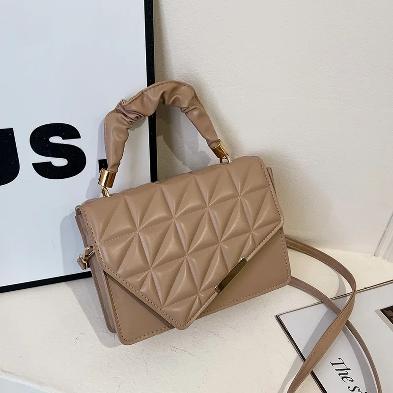 Small Niche For Women 2024 Popular New All-match Messenger Rhombus Shoulder Bag Fashion Small Square Bag