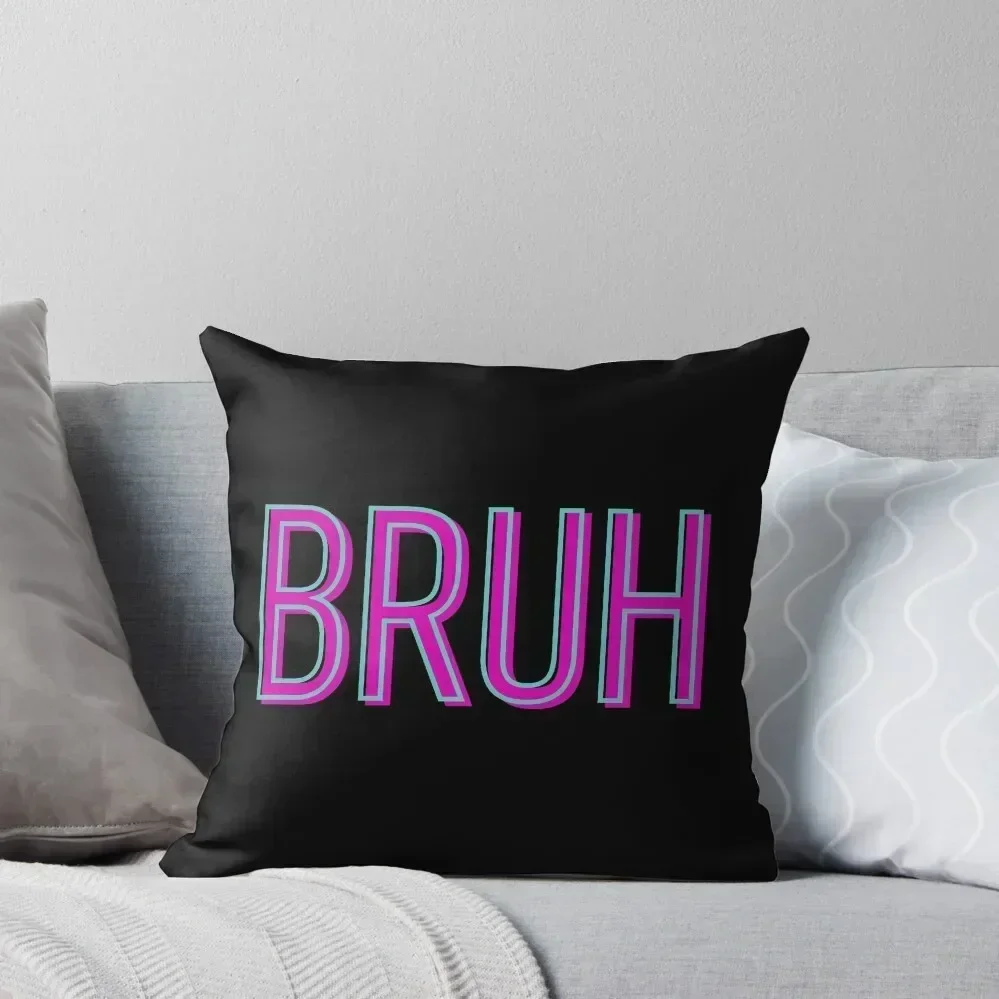 Bruh Throw Pillow Decorative Cover For Living Room Christmas Covers For Cushions Sofa Pillow Cover Cushions pillow