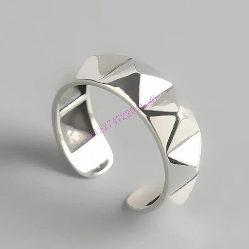 M76B Contemporary Rhombus Designs Rings Zinc Alloy Jewelry For Trendy Women image 4