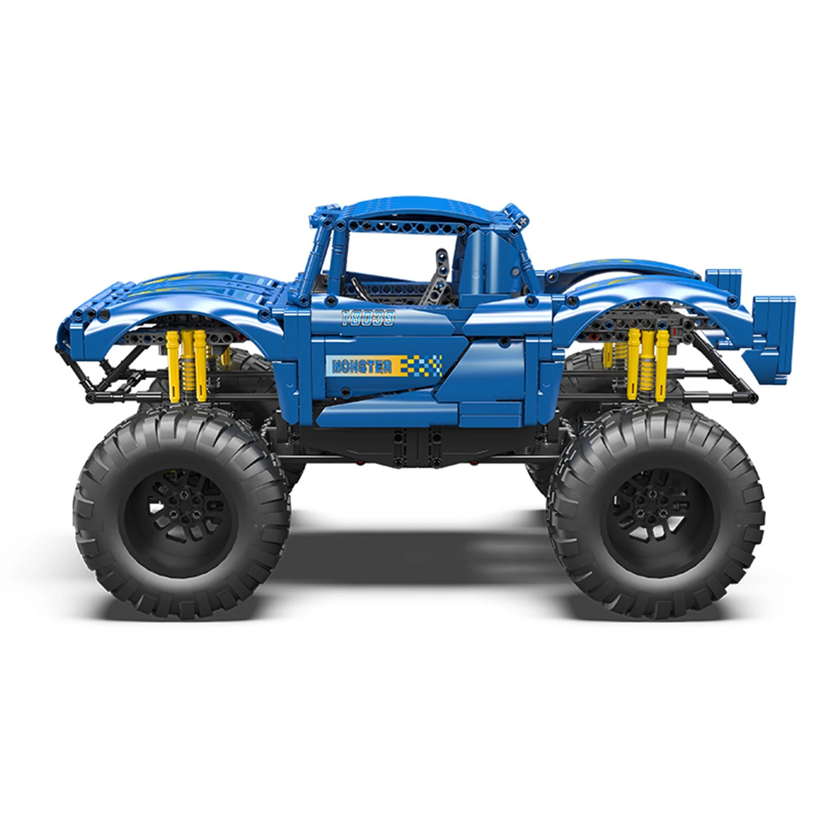 Mould King 18039 coche de juguete técnico Control remoto camión Bigfoot montaje de bloques de construcción coche ladrillos conjunto niños regalo de Navidad