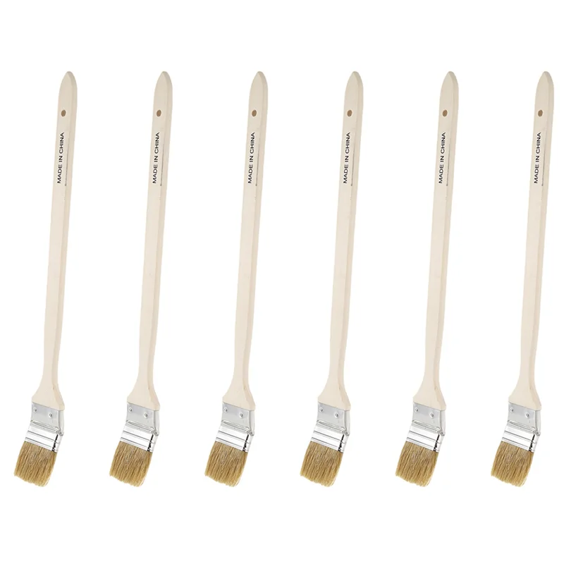 ABGR-6X 幅 2 インチ木製ハンドル金属フェルールフェイクブリッスルヘッドラジエーターブラシ