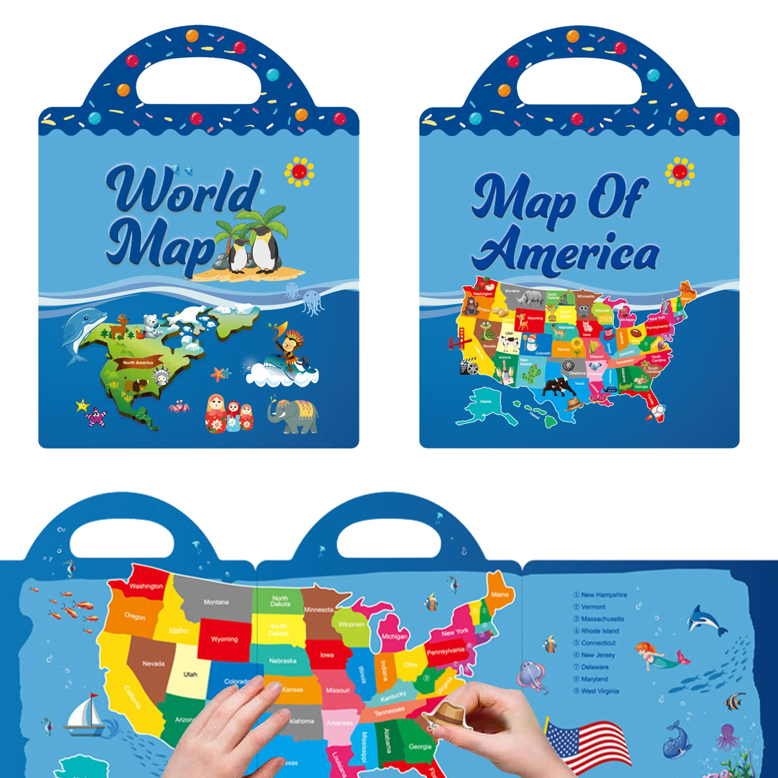 การเดินทางด้วยสมุดสะสมสติ๊กเกอร์บนถนน2ชุดสำหรับวันเกิดสำหรับเด็กที่เงียบสงบ DIY นำมาใช้ใหม่ได้เครื่องบินเด็กวัยหัดเดินสนุกของเล่นเพื่อการศึกษาปฐมวัย