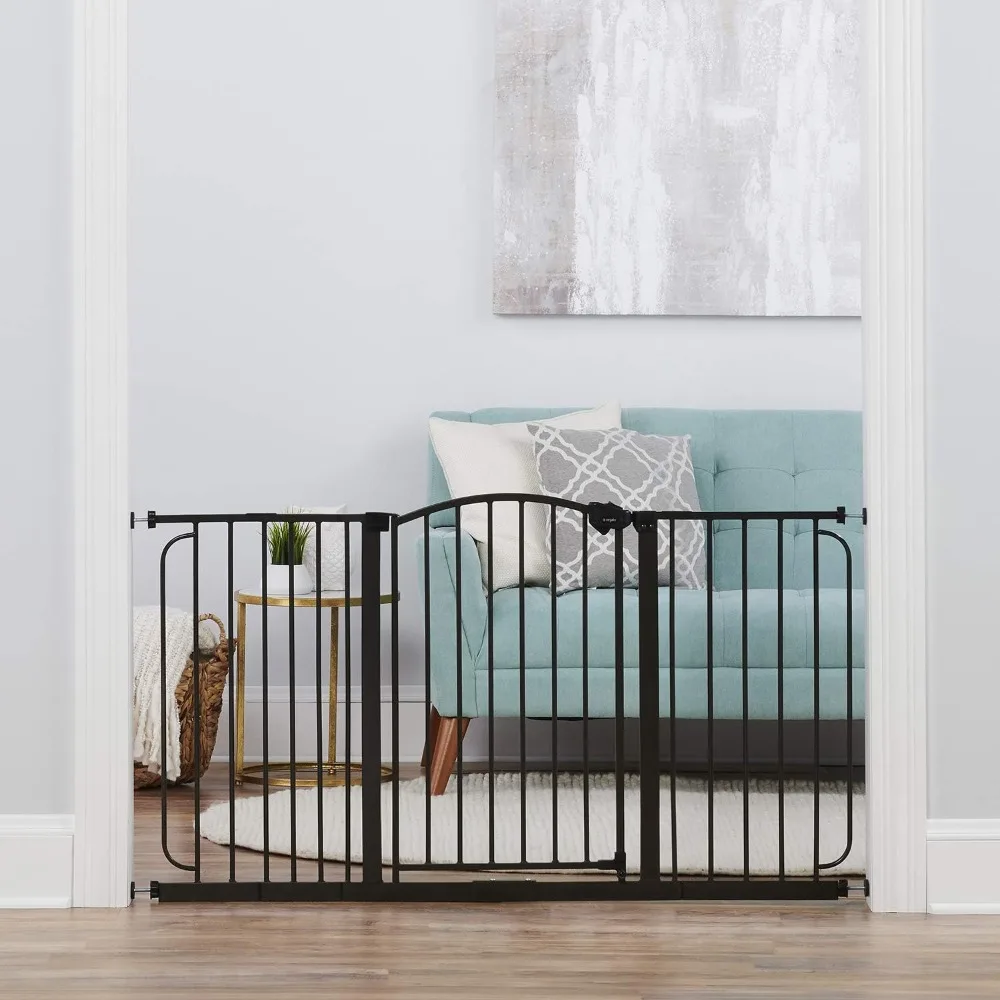 58-Inch Easy Step Extra Tall Arched Décor Walk Thru Baby Gate, Award Winning Brand, Includes 4-Inch Extension Kit, 4 Pack