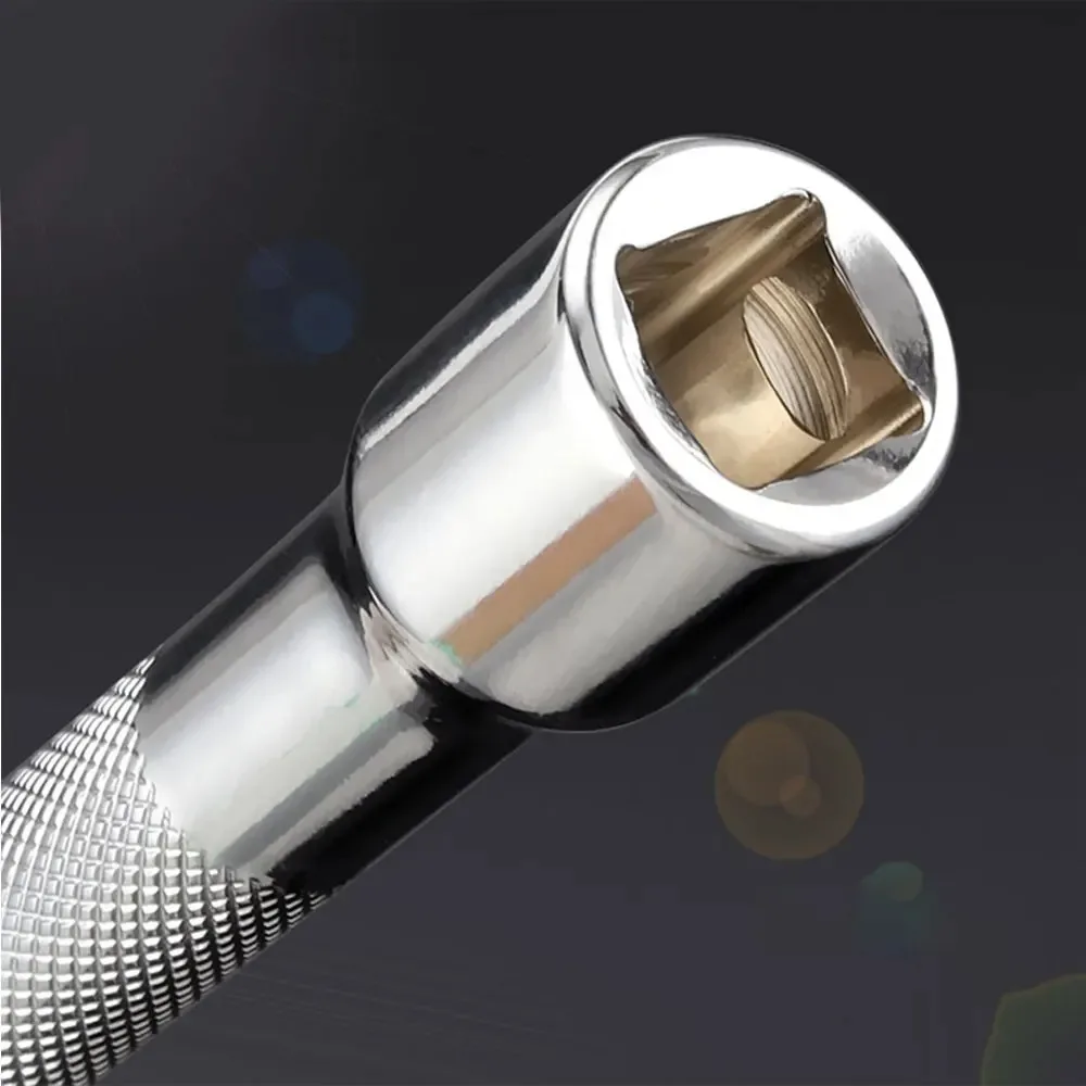 1/4" 3/8" 1/2" Socket Ratchet Wrench Extension Bar 50/75/100/125/150/250mm Long Bar Steering Sleeve Connecting Rod Accessories image 4