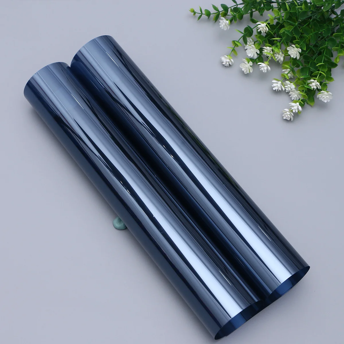 

Reflective Solar Control Window Film Blue Grey 40cm Width 100cm Length Uv Blocking Glass Film for Home Office Window Stickers