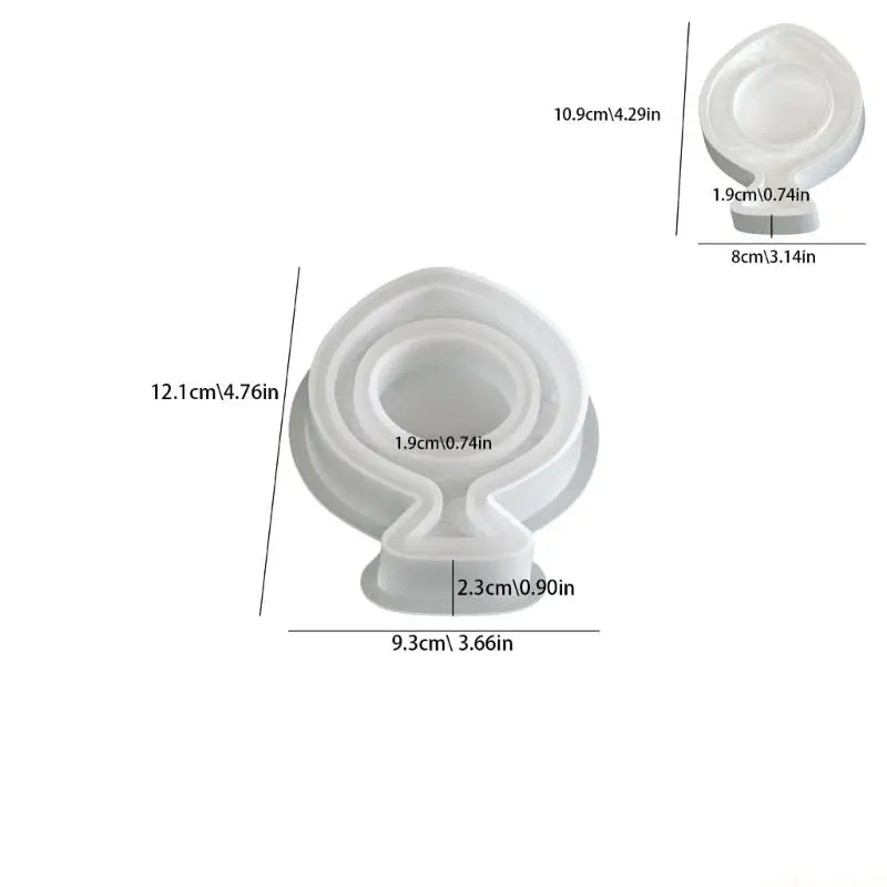 31BF Sturdy Silicone Stand Mould For Customes Craft And Decorative Accessories